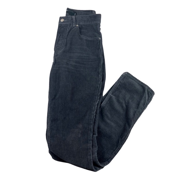 Asos Design Gray Corduroy Straight Cotton Pants Size 24 Tall - Picture 5 of 11